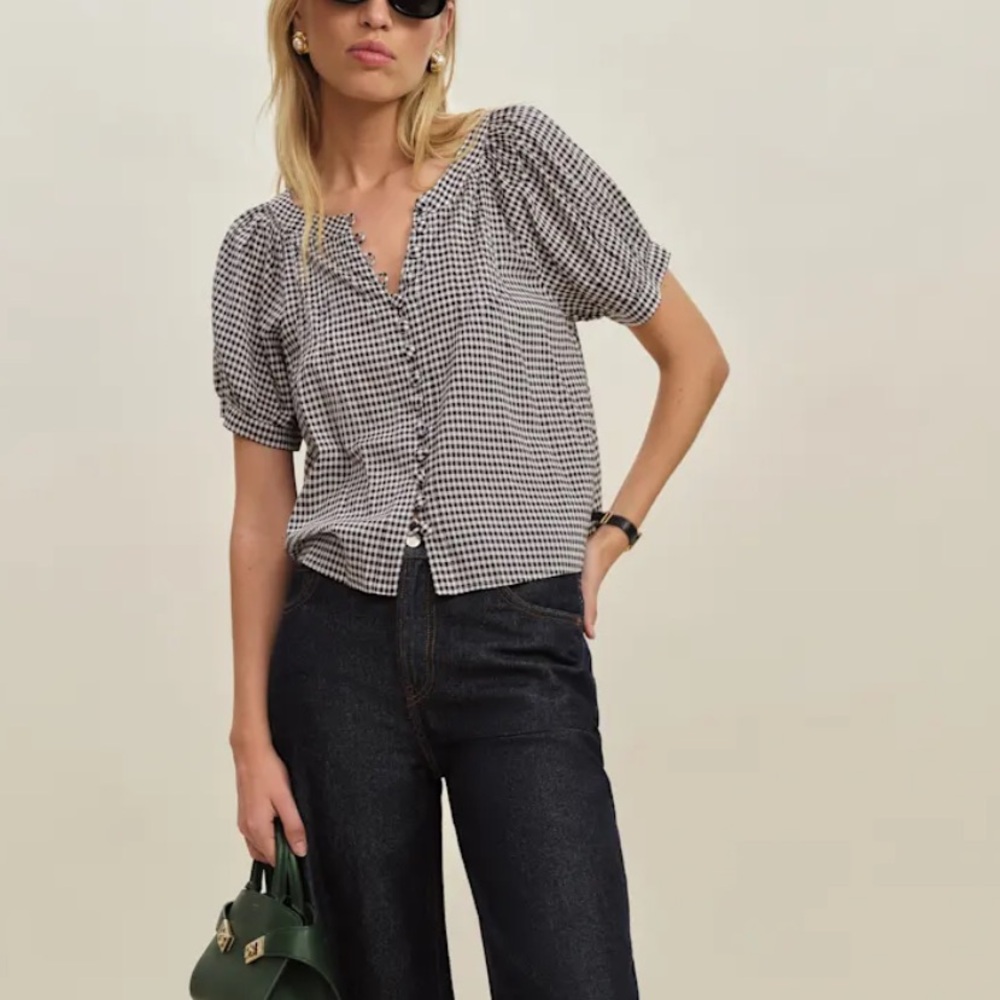 Reformation Calia Top Remy Check - Picture 1 of 6